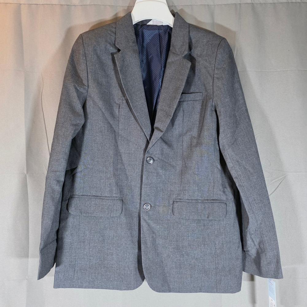 Cat & Jack Boys Suit Jacket Blazer Gray Size 14 Formal Dress Coat 443116‎
